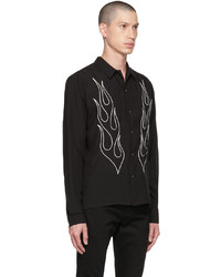 DOUBLE RAINBOUU Black Blazed Shirt