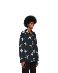 Nahmias Black Butterfly Shirt