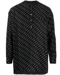 Ambush Logo Jacquard Band Collar Shirt