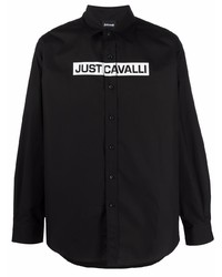 Just Cavalli Logo Print Cotton Shirt