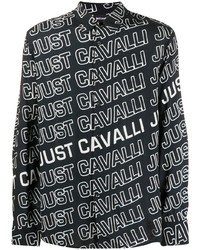 Just Cavalli Long Sleeved Logo Print Shirt