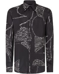 Dolce & Gabbana Metallic Lettering Print Shirt