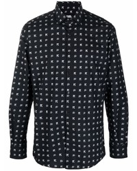 Karl Lagerfeld Monogram Pattern Shirt
