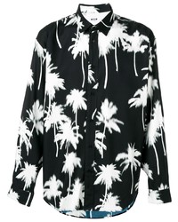 MSGM Palm Tree Print Shirt