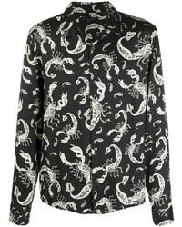 AllSaints Scorpion Embroidered Shirt