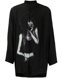 Yohji Yamamoto Silk Sketch Style Shirt