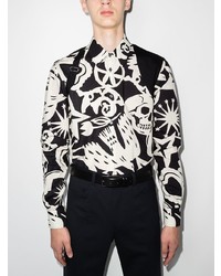 Alexander McQueen Skull Print Harness Shirt