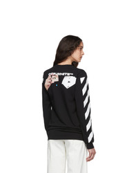 Off-White Black And Multicolor Diag Hand Card T Shirt