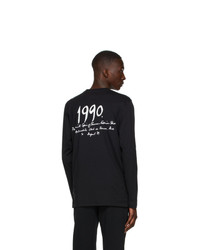 Paul Smith 50th Anniversary Black Apple Long Sleeve T Shirt