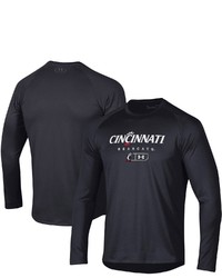 Under Armour Black Cincinnati Bearcats Lockup Tech Raglan Long Sleeve T Shirt At Nordstrom