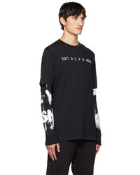1017 Alyx 9Sm Black Graphic Long Sleeve T Shirt