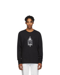 Alexander Wang Black Graphic Long Sleeve T Shirt