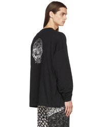 Kidill Black Jesse Patch Long Sleeve T Shirt