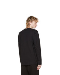 MONCLER GRENOBLE Black Logo Long Sleeve T Shirt