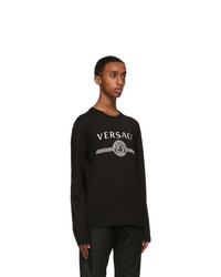 Versace Black Medusa Long Sleeve T Shirt