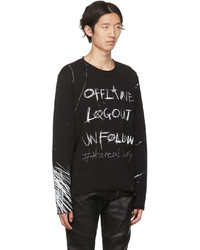 Balmain Black Offline Sweatshirt