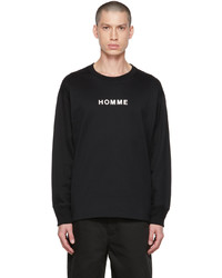 Comme des Garcons Homme Black Print Sweatshirt