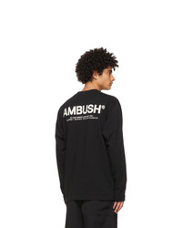 Ambush Black Xl Logo Long Sleeve T Shirt
