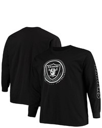 FANATICS Branded Black Las Vegas Raiders Big Tall Color Pop Long Sleeve T Shirt At Nordstrom