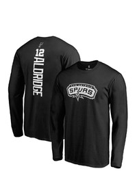 FANATICS Branded Lamarcus Aldridge Black San Antonio Spurs Backer Name Number Long Sleeve T Shirt At Nordstrom