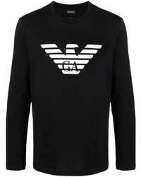 Emporio Armani Chest Logo Long Sleeve T Shirt