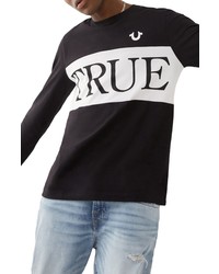 True Religion Brand Jeans Cotton Colorblock Logo Tee