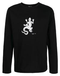 agnès b. Coulos Lizard Print T Shirt