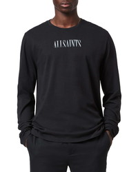AllSaints Fadeout Stamp Long Sleeve Graphic Tee