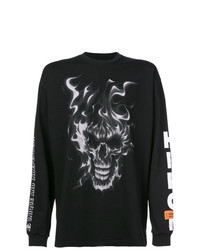 Heron Preston Flaming Skull Sweatpants - Farfetch