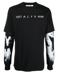 1017 Alyx 9Sm Layered Logo Print T Shirt
