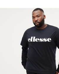 Ellesse Layered Long Sleeve T Shirt With In Black
