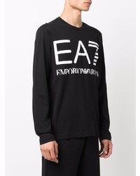 Ea7 Emporio Armani Logo Long Sleeve T Shirt