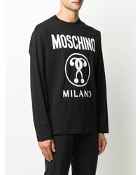Moschino Logo Print Long Sleeve T Shirt