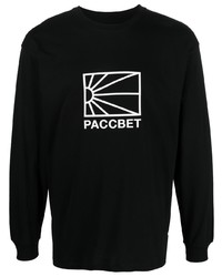 PACCBET Logo Print Long Sleeve T Shirt