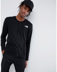 The North Face Long Sleeve Easy T Shirt In Black