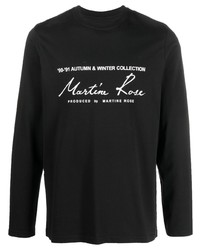 Martine Rose Long Sleeve Logo T Shirt