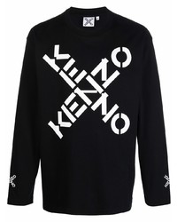 Kenzo Ogo Print Long Sleeve Top