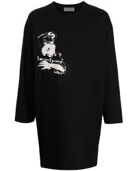 Yohji Yamamoto Oversized Face Print T Shirt