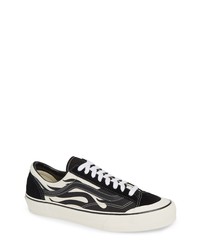 Black and White Print Low Top Sneakers