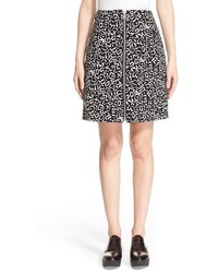 Opening Ceremony Leopard Print Suede Miniskirt