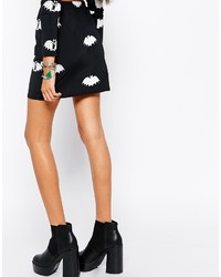 Your Eyes Lie Mini Body Conscious Skirt With All Over Bat Print Co Ord