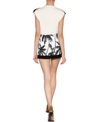 Fausto Puglisi Palm Tree Mini Skirt