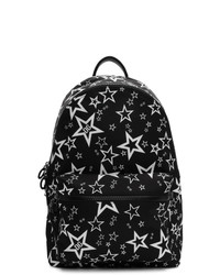 Black and White Print Nylon Backpack