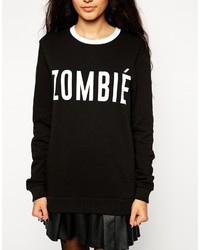 Asos Collection Halloween Sweatshirt With Zombie Print