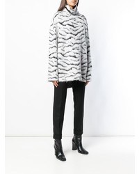 Givenchy Oversized Zebra Print Sweater