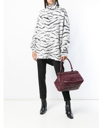 Givenchy Oversized Zebra Print Sweater