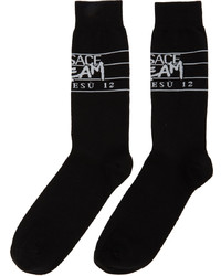Versace Black White Dream Logo Socks