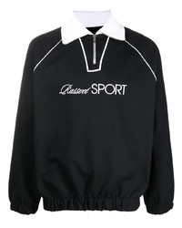 PACCBET Logo Print Zip Front Rugby Shirt