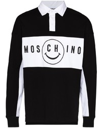 Moschino Smile Logo Print Polo Shirt