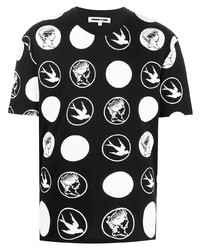 McQ Swallow Bird Print T Shirt
